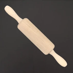 AMADEA Drevený valček mini, masívne drevo, dĺžka 23 cm
