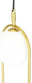 Candellux Mosadzný závesný luster Cordel pre žiarovku 2x G9 32-73464