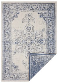 Modro-krémový vonkajší koberec NORTHRUGS Borbon, 120 x 170 cm