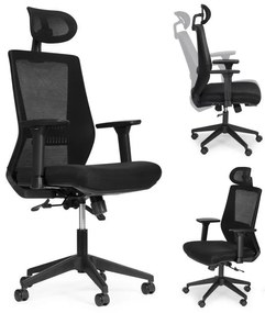 Ergonomická kancelárska stolička s priedušným operadlom a opierkou hlavy