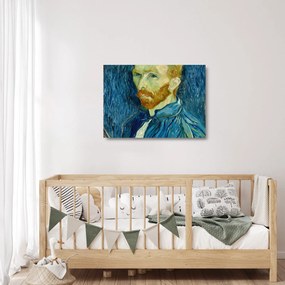 Sklenený obraz - Vincent van Gogh, Self-Portrait, reprodukcia (70x50 cm)