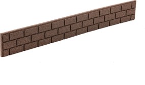 Záhradná palisáda BRICKS 120 x 15 cm, hnedá (so spojkou a klincami) MHEU5000060