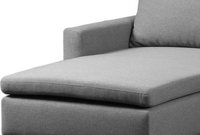 Rohová sedacia súprava Enjoy, sivá látka
