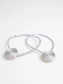 Magnetická spona na závesy Eliana (2ks) - sivá