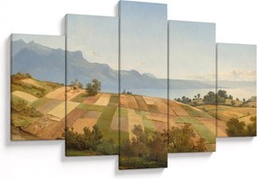 Obraz - Alexandre Calame, Swiss Landscape, reprodukcia (150x105 cm)
