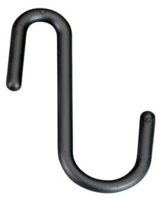 Čierne/sivé závesné plastové háčiky v súprave 6 ks City – Metaltex