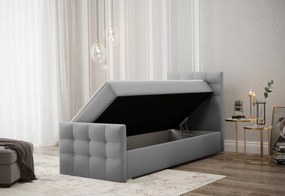 Čalúnená posteľ boxspring MARIN, 90x200, cosmic 10, pravá