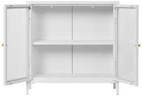 Biela kovová vitrína 80x80 cm Dalby – House Nordic