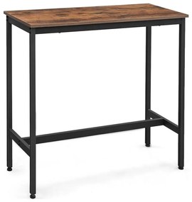 Barový stolík BARTIS hnedá/čierna