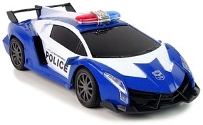 LEAN TOYS R/C Policajné pretekárske auto 1:16 na diaľkové ovládanie modré