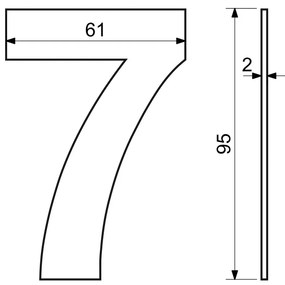Domové číslo "7", RN.95L, čierna
