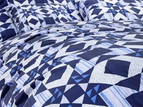 Bavlnené obliečky PATCHWORK modré Rozmer obliečky: 70 x 90 cm | 140 x 200 cm