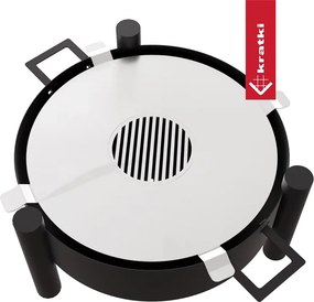 Záhradné ohnisko KRATKI Rotondo s grilovacím roštom