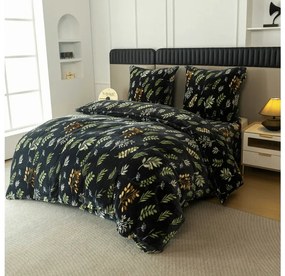 Obliečky mikroplyš ZELNOIR čierne Rozmer obliečky: 2 ks 70 x 90 cm | 200 x 220 cm