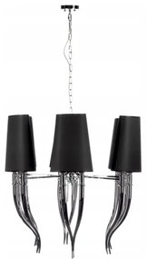 Azzardo AZ1390 - Luster na reťazi DIABLO 12xE14/11W/230V čierna