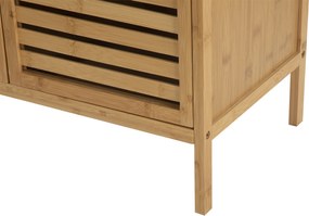 Noela Bambusová skrinka s policami STRADO biela