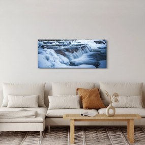 Obraz rieky v zime (120x50 cm)