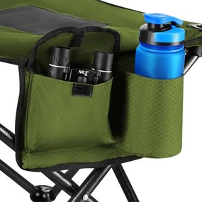 Skladacie kreslo NILS Camp NC3075 - zelené