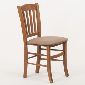 Stima Stolička VENETA s čalúneným sedákom Vyberte odtieň ->: Rustikál, Vyberte látku ->: LUX Camel 2