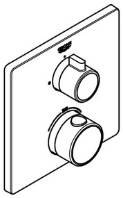 GROHE 24078000 - Termostatická sprchová batéria GROHTHERM lesklý chróm