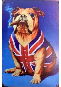 Ceduľa Dog UK