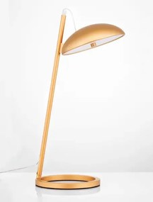Dizajnová stolová lampa Flute zlatá