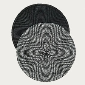 Podložka pod tanier LANDO čierna 761584 (2 ks)