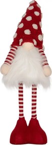 Vianočná dekorácia svietiaci škriatok s bodkovanou čiapkou Gnome LED - 8*12*56 cm
