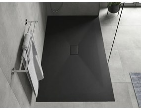 Mexen Hugo, SMC obdĺžniková sprchová vanička 150 x 100 cm, čierna matná, 42701015
