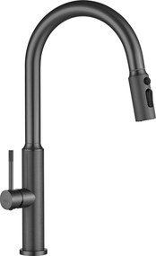 Rea Master, vysoká kuchynská batéria s výsuvným výtokom, grafitová matná, REA-B7206