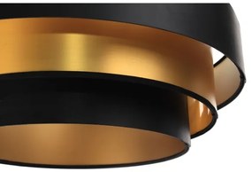 Luster na lanku TRINITI 1xE27/60W/230V čierna/zlatá