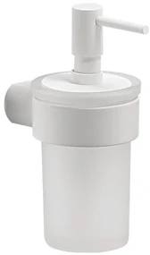Gedy Gedy, PIRENEI závesný dávkovač mydla 110 ml, mliečne sklo, biely mat, PI8102