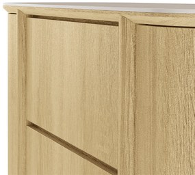 Komoda Segretto 160 cm travertin/dub přírodní