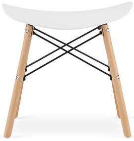 AKCIA Biely taburet KORFU II. akosť