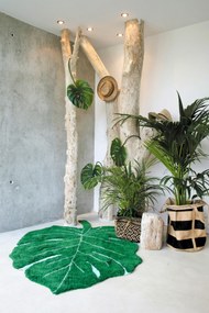 Lorena Canals, Pre zvieratá: Prateľný koberec Monstera Leaf, 120x180, zelená, chodba / predsieň