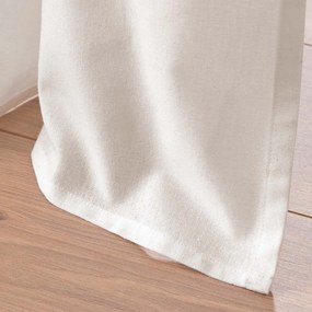 Biely/béžový záves s prímesou bavlny 140x240 cm Altea – douceur d'intérieur