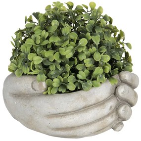 Béžový kvetináč v dizajne zopätých rukách Jointes - 16 * 15 * 8 cm