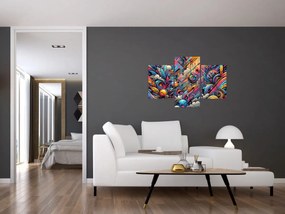 Obraz - Pestrofarebné graffiti (90x60 cm)