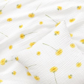 Goldea krepová obliečka na vankúš - púpavy 40 x 40 cm