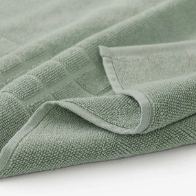 Goldea kúpeľňová froté predložka mozaika – šalviová 50 x 70 cm