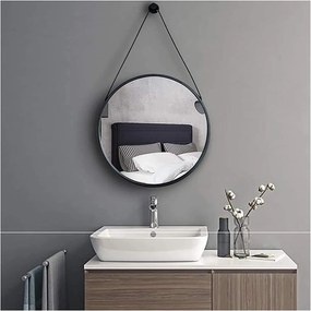 Tutumi Tutumi, okrúhle zrkadlo na pásiku 60 cm CFZL-MR060, čierna, HOM-09000