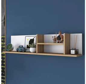 Nástenná polica RANI 120x25 cm béžová/biela