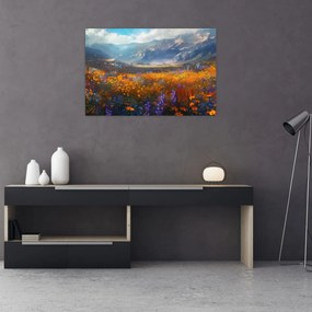 Obraz - Maľovaná horská krajina II. (90x60 cm)
