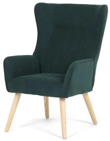 Autronic BONTEC Kreslo ušiak, modrá, menčestrová látka, AK-314 BLUE2 Farba: Zelená