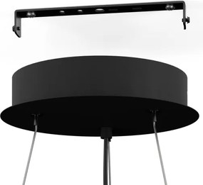 Eglo 901925 - Luster na lanku ARISCANI 3xE27/60W/230V čierna/béžová/dymová