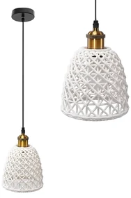 Toolight Toolight, keramická závesná lampa 1xE27 APP1007-1CP, biela, OSW-07534