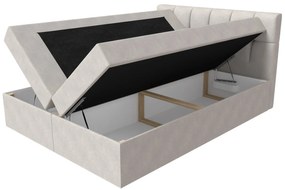Moderná box spring posteľ Rapid 200x200, biela