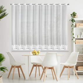 ZÁCLONA NA KRÚŽKOCH TALIA 350X150 CM BIELA