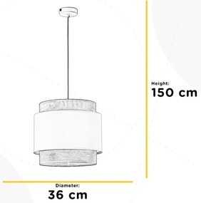ONLI - Luster na lanku LICIA 1xE27/22W/230V