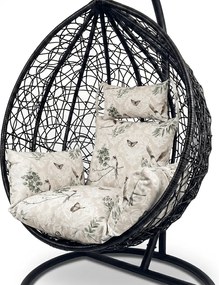 Vankúš do závesného kresla KOKON, béžový so vzorom